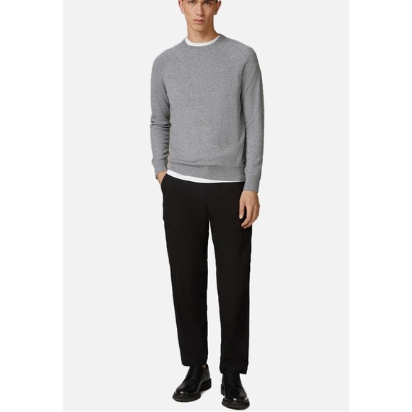 Strellson Luka Men’s Crewneck Sweater Wool Blend Brown Caramel Medium Academia - Picture 3 of 12